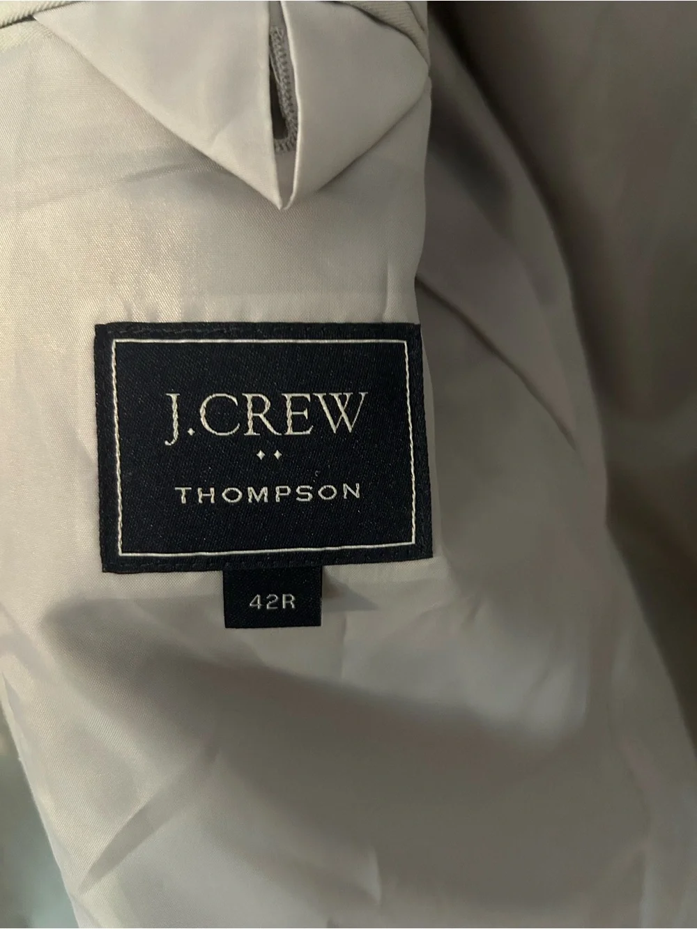 J. Crew Thompson Light Gray Men's Two-Button Sport Coat